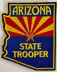 Arizona STATE TROOPER Shoulder Patch - Full Color with VELCRO